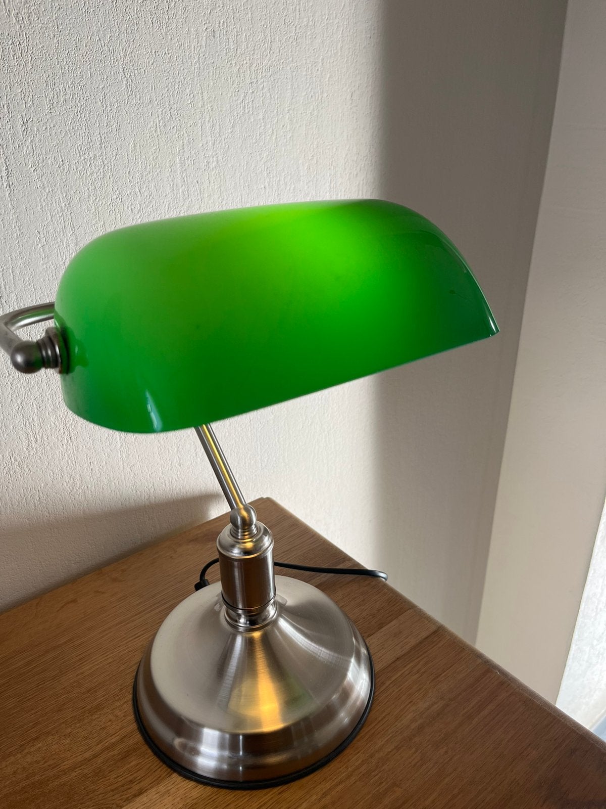 Bankierslamp advocatenlamp, Ophalen, Zo goed als nieuw, Bankierslamp