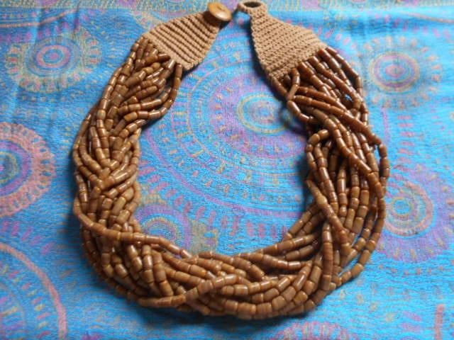 travail artisanal ethnique unique, collier lourd, Enlèvement ou Envoi, Neuf, Autres matériaux