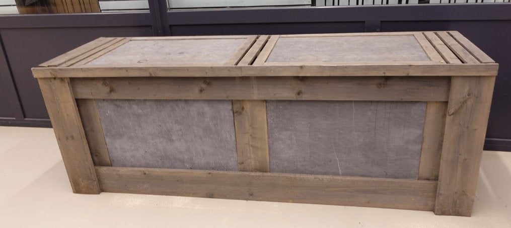 div houten presentatietafels winkeldisplays, Jardin & Terrasse, Enlèvement, Comme neuf, Rectangulaire, Bois