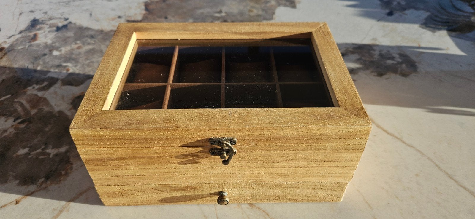 houten opbergdoos voor juwelen, horloges, edelstenen, Ophalen, Zo goed als nieuw