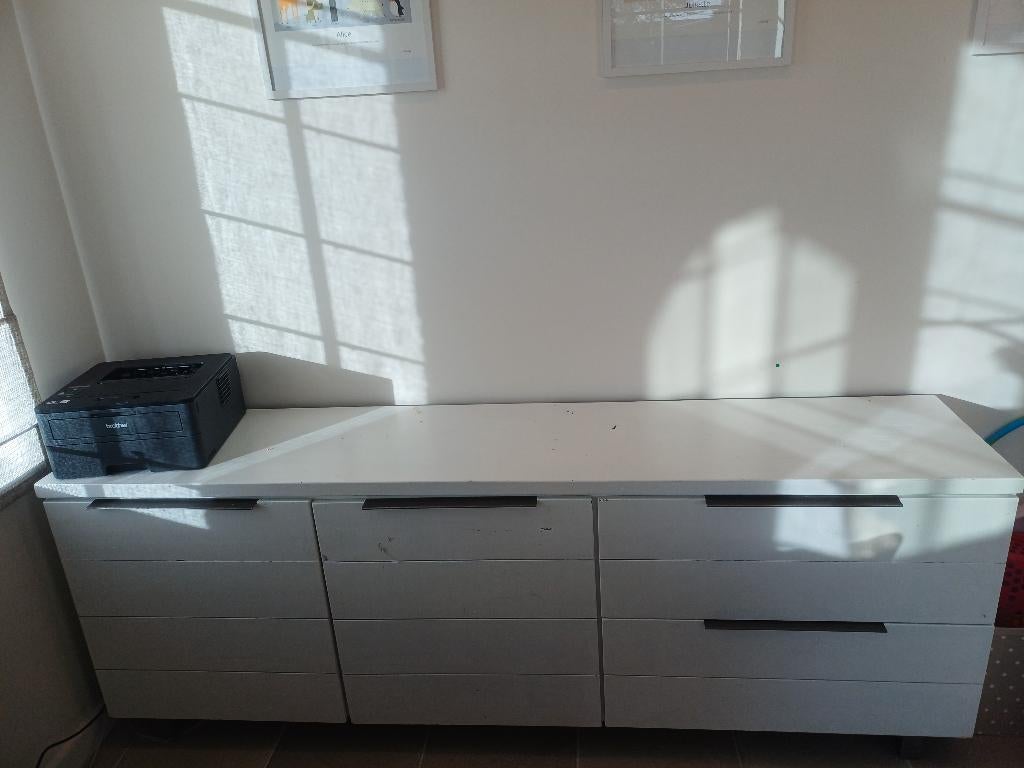 wit dressoir, Huis en Inrichting, Ophalen, Gebruikt, 25 tot 50 cm, 200 cm of meer