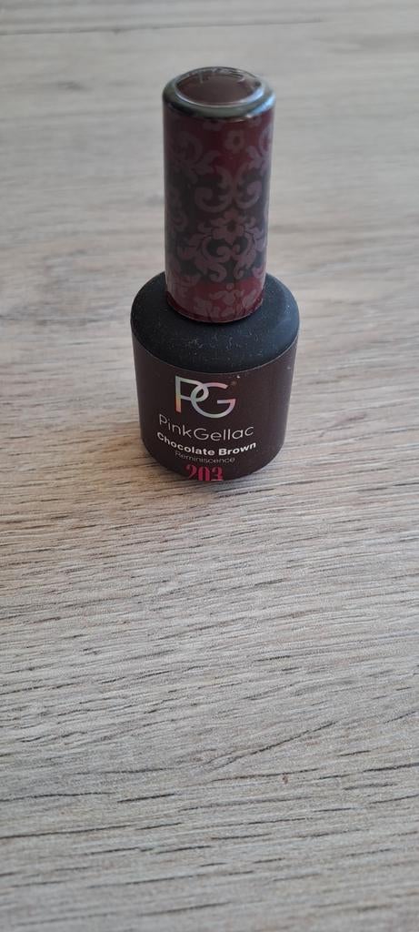 Pink Gellac Chocolate Brown nr. 203, Handtassen en Accessoires, Uiterlijk | Cosmetica en Make-up, Ophalen