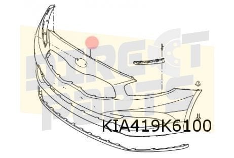 Kia Cee'd (-8/15) voorbumper (te spuiten) Origineel! 86511A2, Auto-onderdelen, Kia, -, -, Nieuw