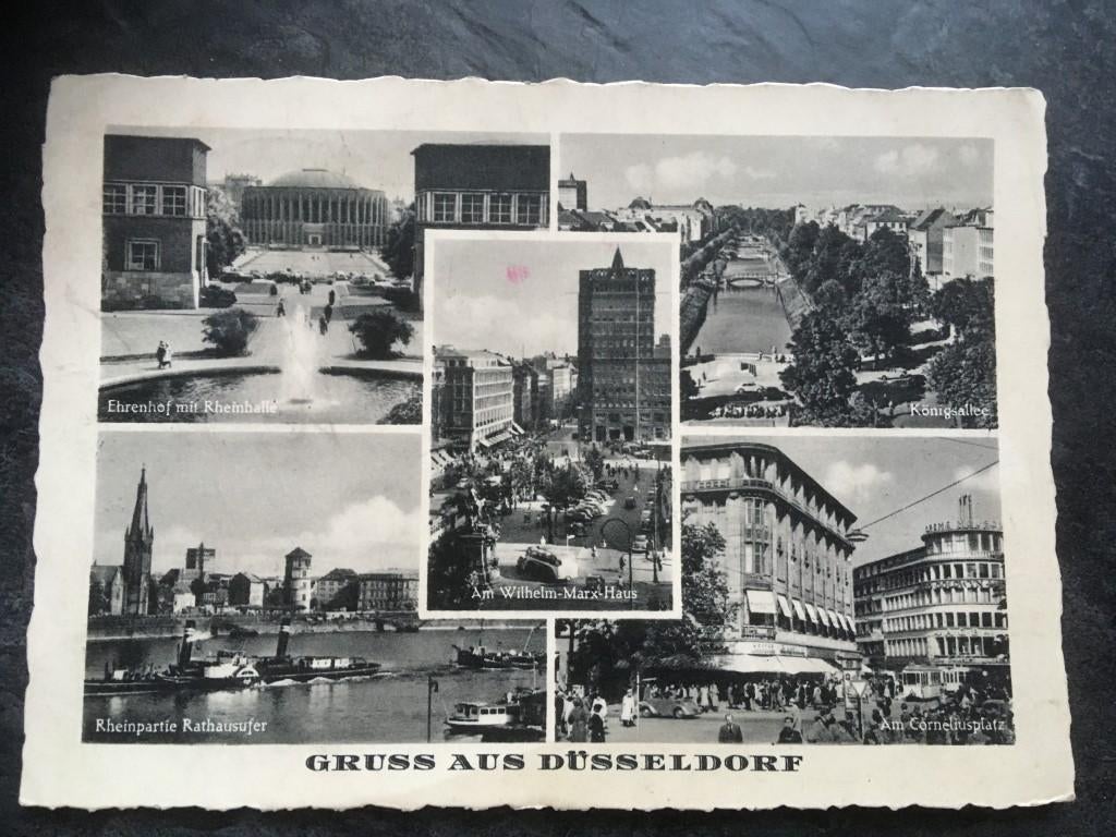postkaart Düsseldorf, Ophalen of Verzenden