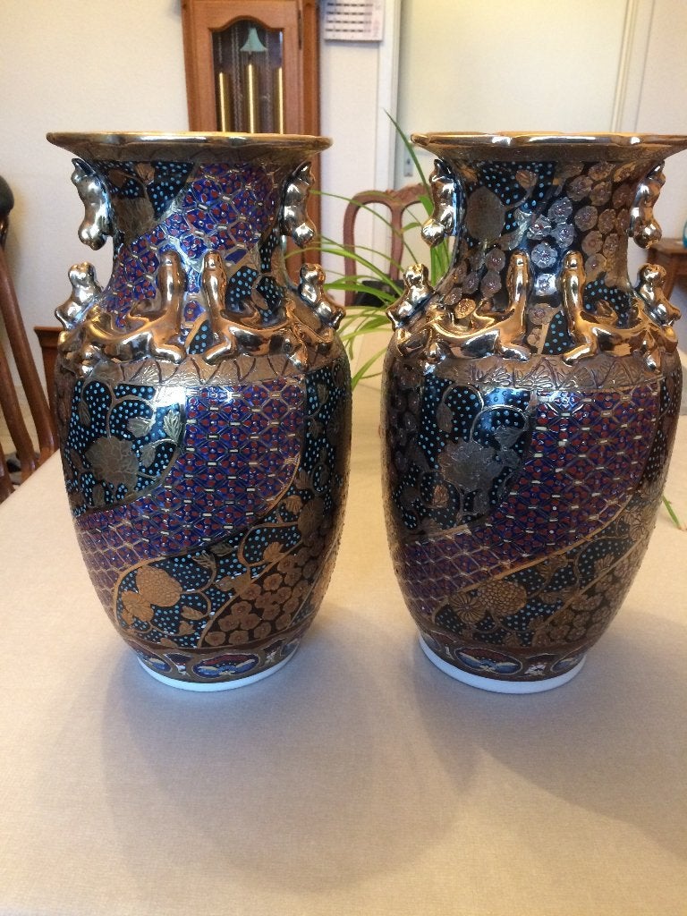 Deux vases chinois 70 €/pièce ; 120€ pour 2, Enlèvement ou Envoi