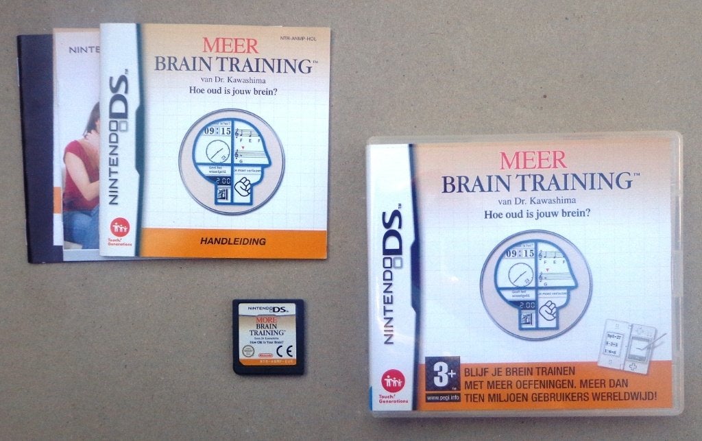 Meer Brain Training hoe oud is jouw brein DS Compleet, Games en Spelcomputers, Ophalen of Verzenden, Zo goed als nieuw