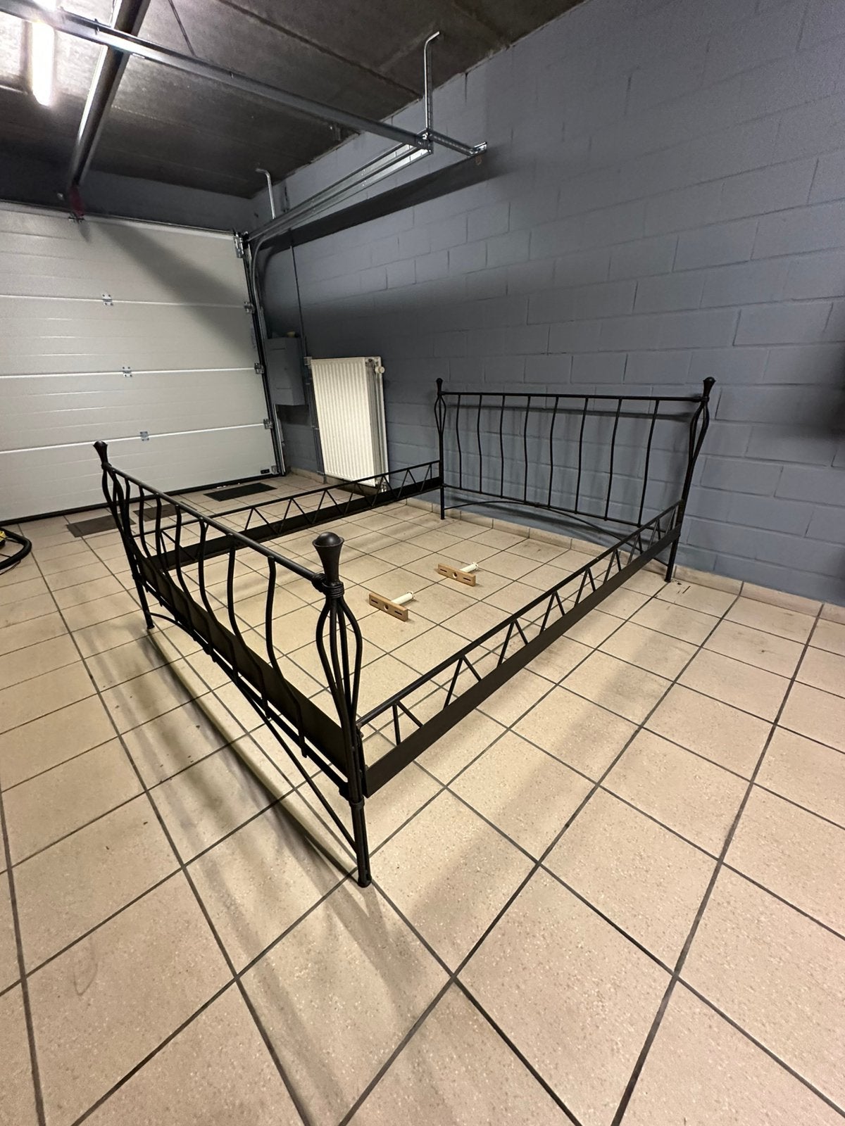 Smeedijzeren bed 160*200, Huis en Inrichting, Ophalen, Gebruikt, Bruin, 200 cm