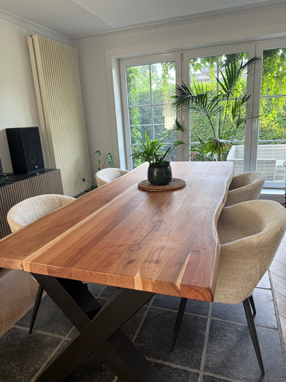 Houten Eettafel, Huis en Inrichting, Tafels | Eettafels, Ophalen, Zo goed als nieuw