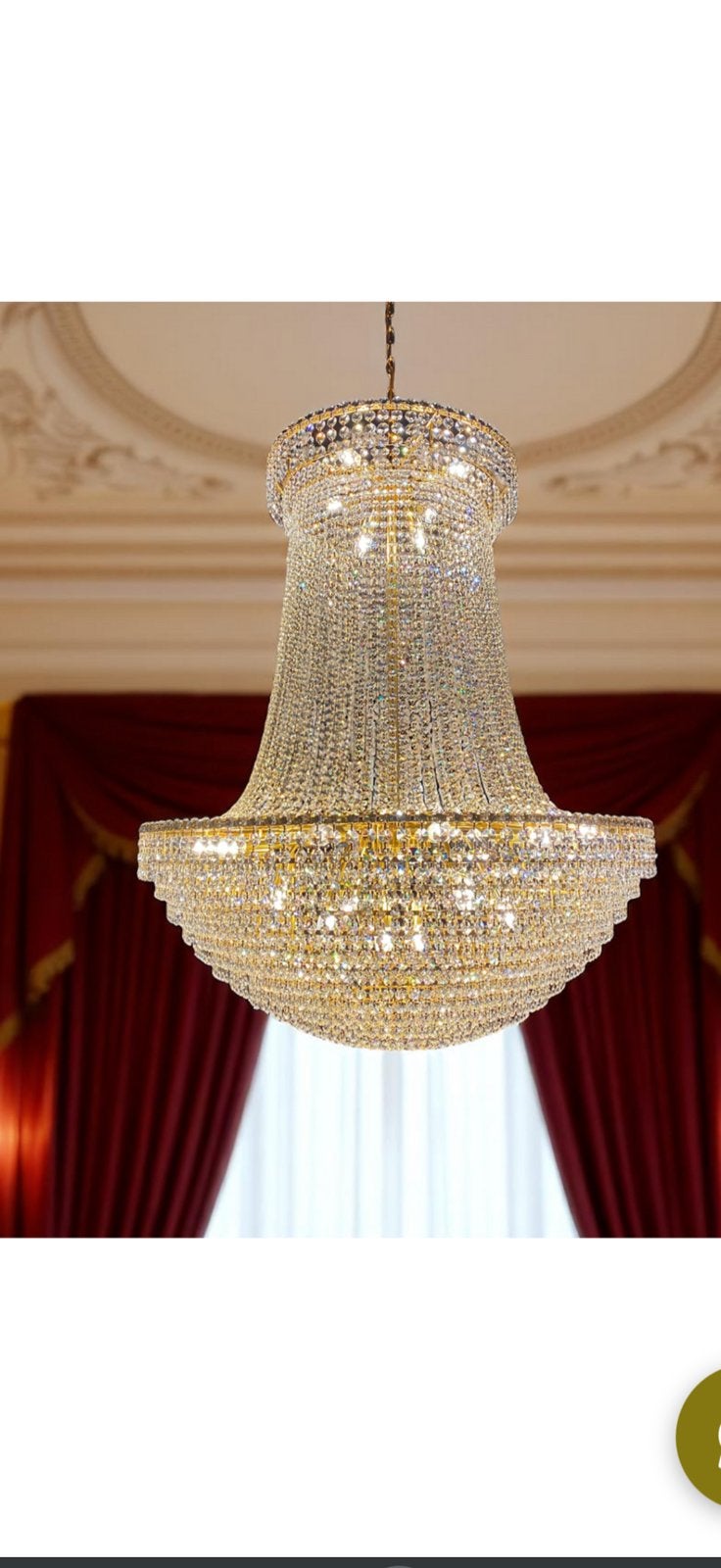 Christallen kroonluchter, Huis en Inrichting, Lampen | Kroonluchters, Ophalen, Nieuw