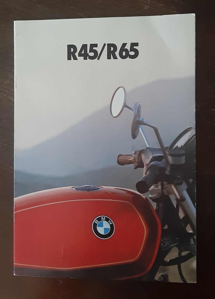 BMW R45/R65 brochure - Origineel en in goede staat, Motos, Enlèvement ou Envoi, BMW