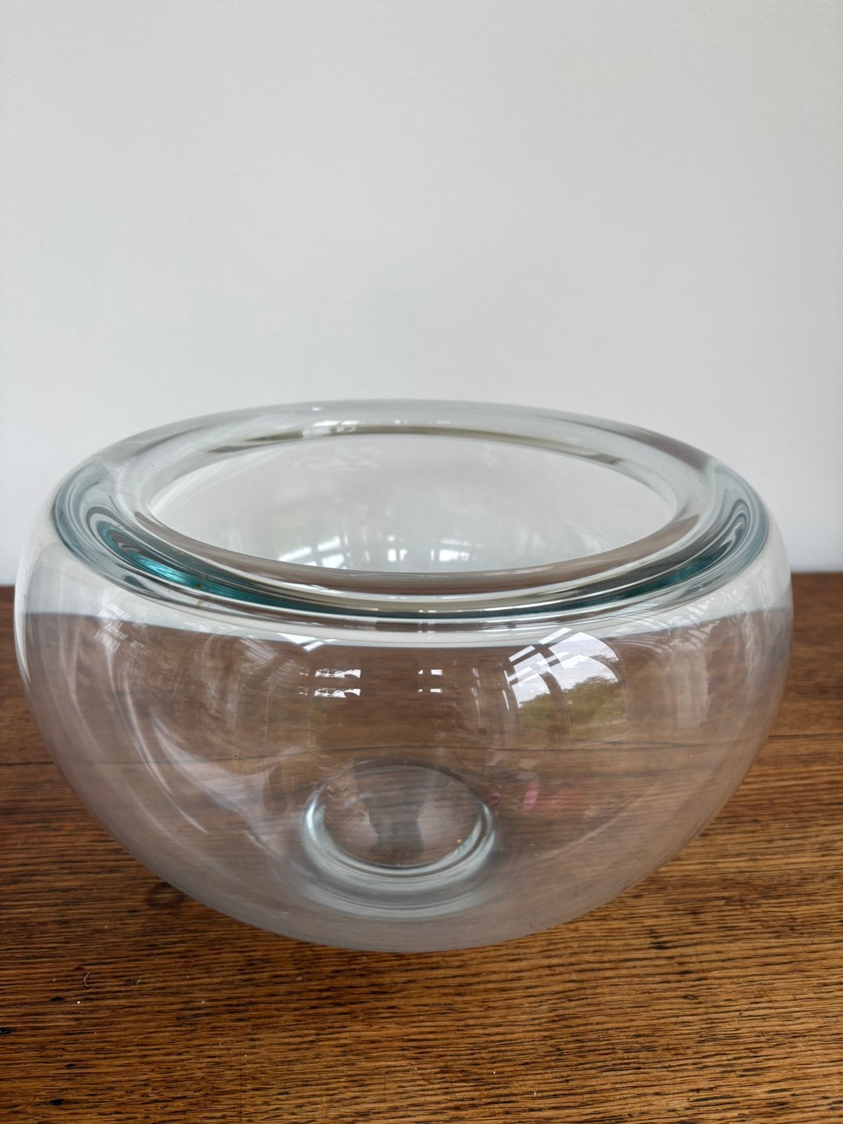 Glazen fruitschaal, Ophalen, Gebruikt, Rond, Glas