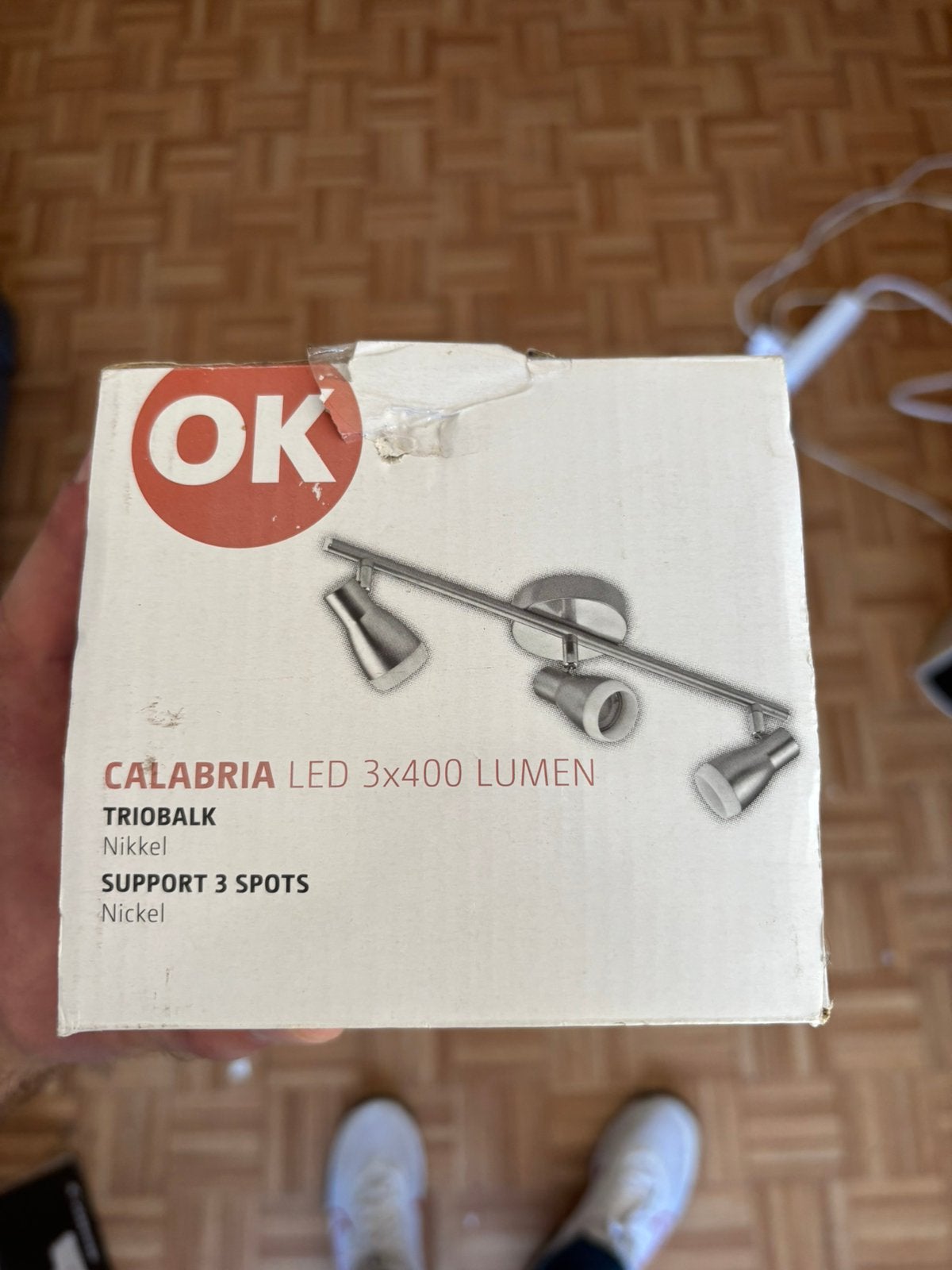 Hanglamp met verstelbare spotjes, Huis en Inrichting, Lampen | Hanglampen, Ophalen, Overige materialen, Nieuw, Overige fittingen
