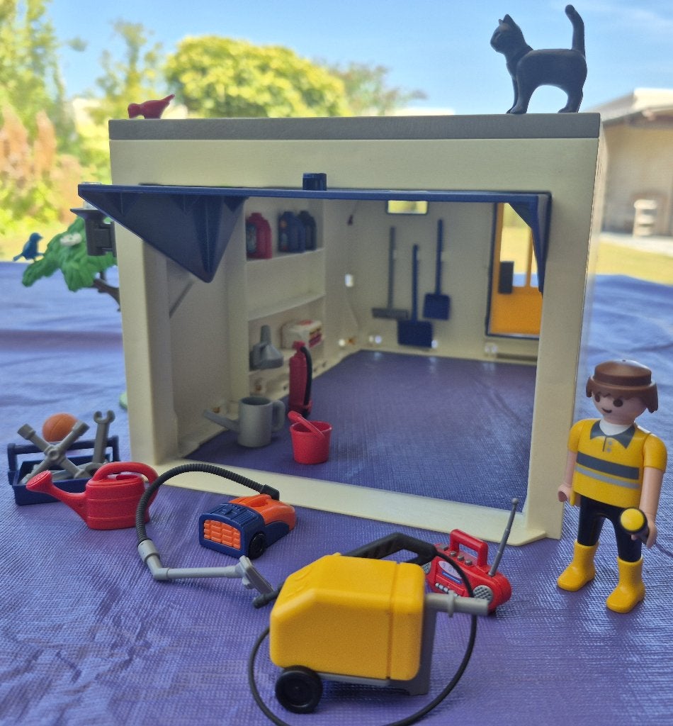 Playmobil – Garage, Kinderen en Baby's, Complete set, Overige typen, Zo goed als nieuw, Family fun