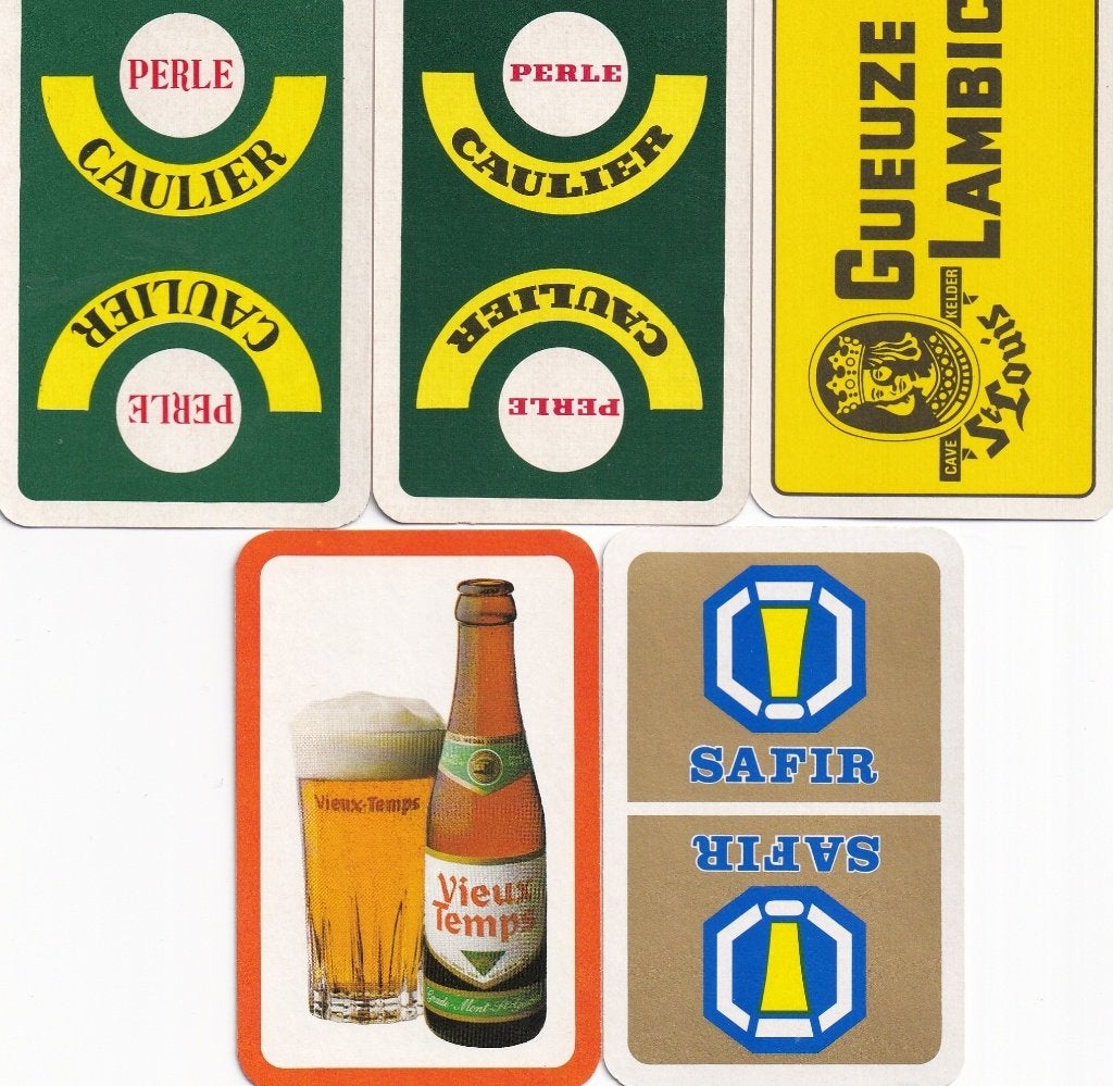 5 S K BIEREN VERSCHILLEND, Verzamelen, Ophalen of Verzenden, Nieuw, Speelkaart(en)