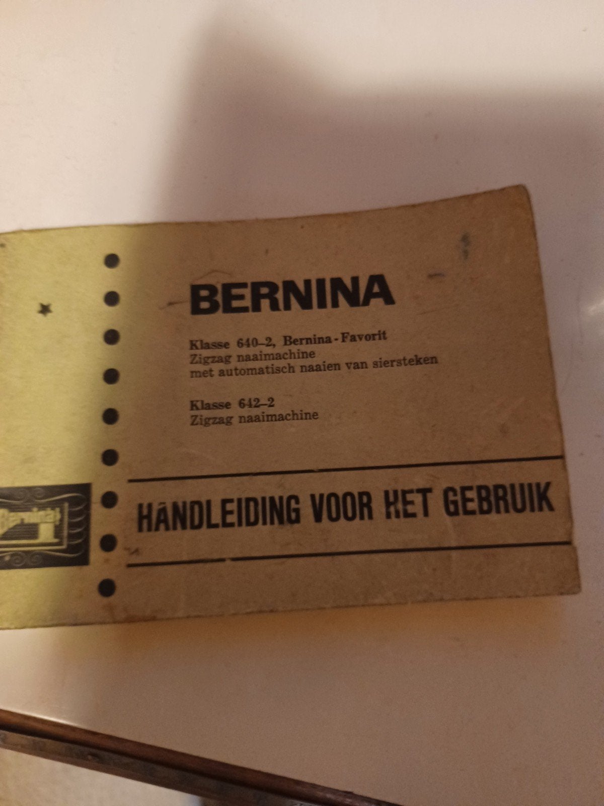 Naaimachine merk bernina, Ophalen