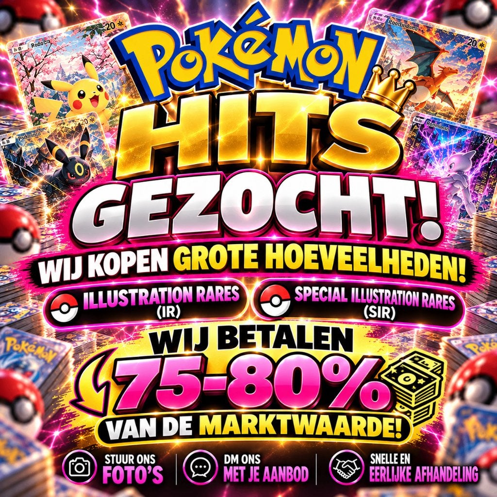 Pokémon hits GEZOCHT/cash betaald!, Hobby en Vrije tijd, Ophalen, Zo goed als nieuw, Meerdere kaarten, Foil