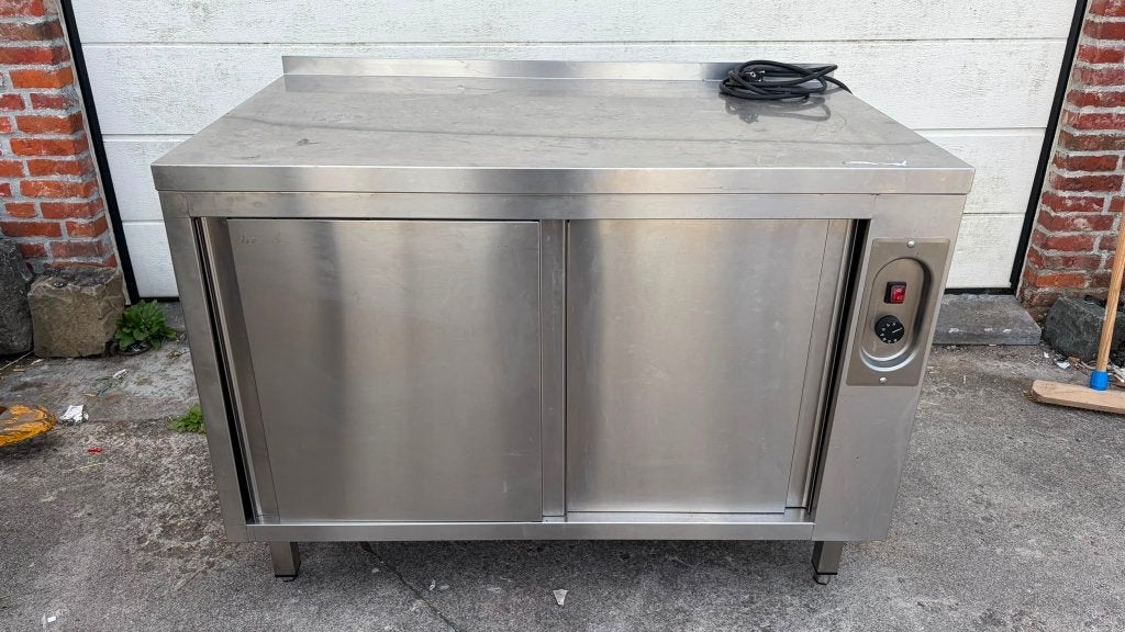 Bartscher Warmhoudkast RVS 120cm, Ophalen, Gebruikt, Inox Meubilair