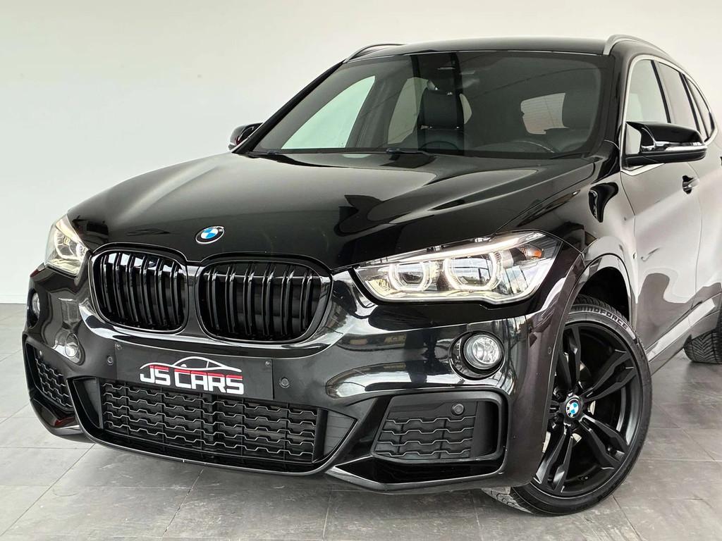 BMW X1 1.5iA FULL PACKM-GPS-CUIR-JANTES19-PDC (bj 2016), Gebruikt, Zwart, Leder, Bedrijf