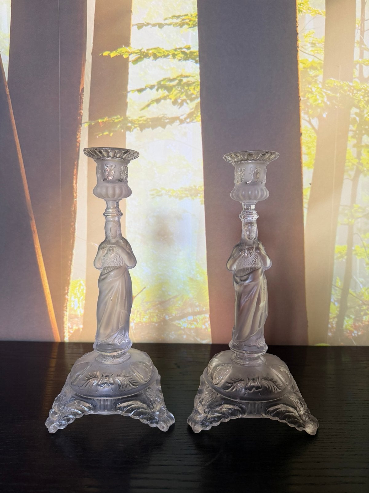 Kandelaars, Antiek en Kunst, Ophalen, Glas