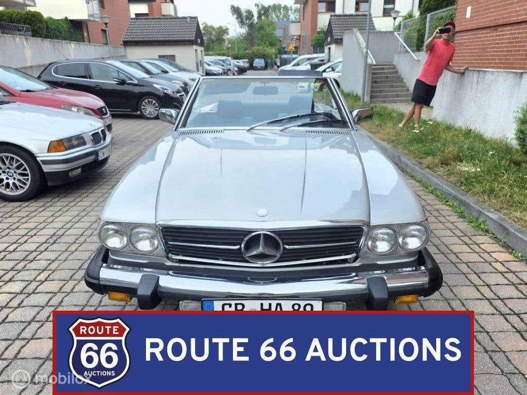 Mercedes-Benz 380 SL | 1981 | Route 66 Auctions, Auto's, Zwart, Mercedes-Benz, Bedrijf, Handgeschakeld