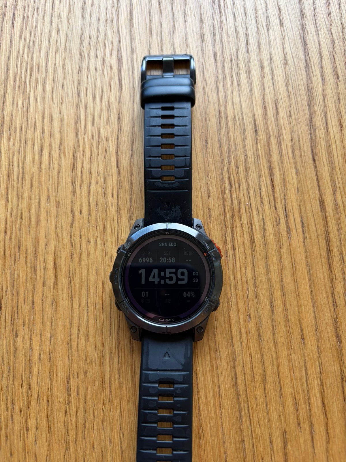 Garmin Fenix 7 Pro Solar, Handtassen en Accessoires, Sporthorloges, Ophalen, Zwart, Zo goed als nieuw, Waterdicht