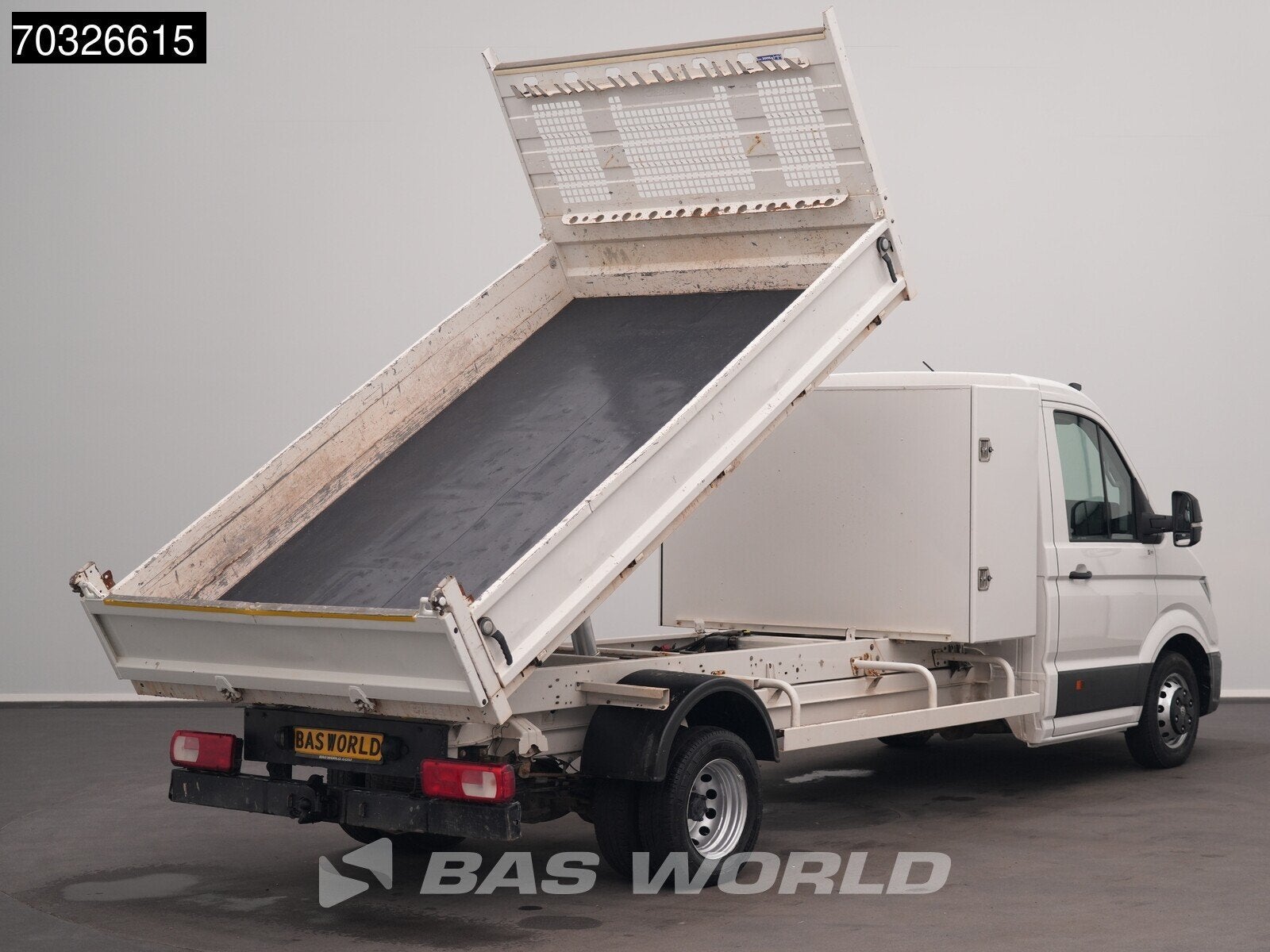 Volkswagen Crafter 177pk Kipper met Kist Dubbellucht 3,5t Tr, 2816 kg, Stof, Gebruikt, Euro 6
