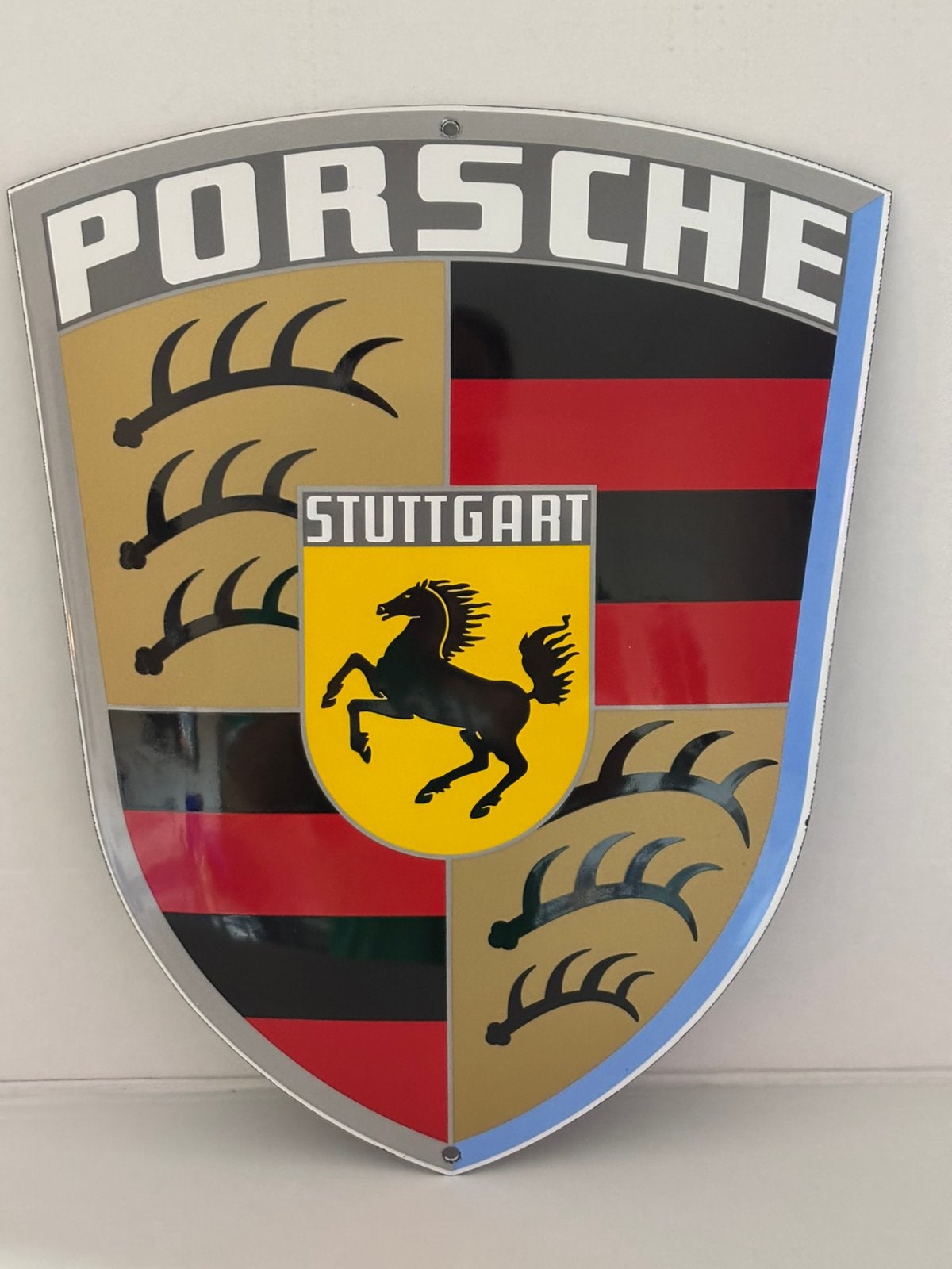 Plaque émaillée Porsche, Antiquités & Art, Enlèvement ou Envoi