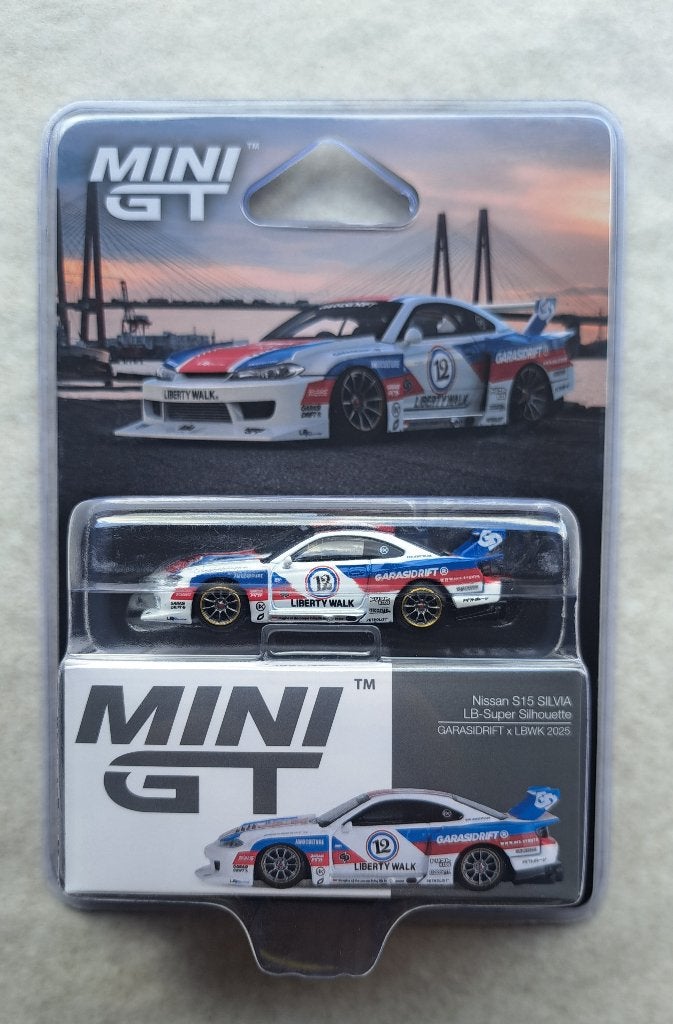 Nissan LB-Super Silhouette S15 SILVIA (blister) MINI GT, Neuf, Enlèvement ou Envoi, Voiture, MINI GT