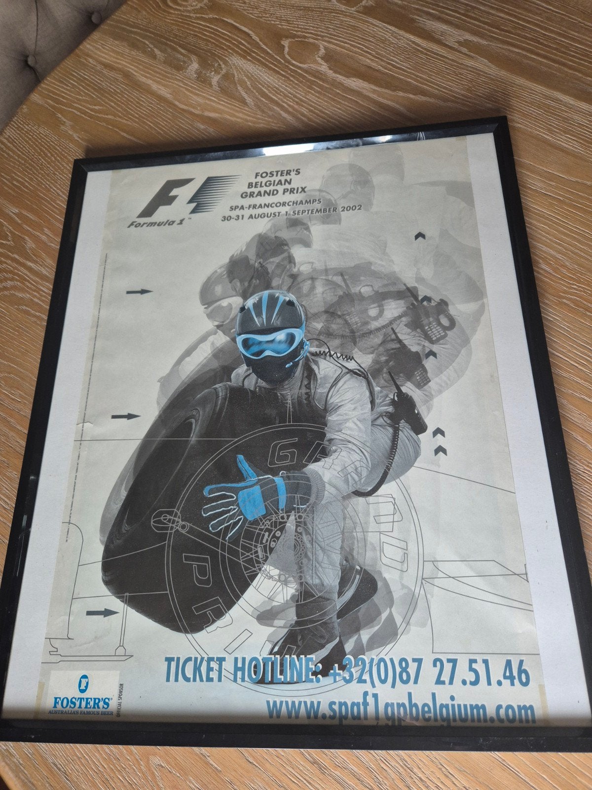 Spa francorchamps vintage zeldzame affiche formule 1, Verzamelen, Ophalen, Formule 1