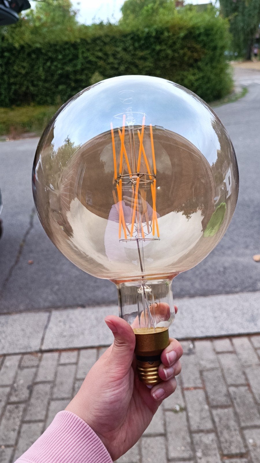 grote led filament lamp, Huis en Inrichting, Ophalen, Led-lamp, E27 (groot), Zo goed als nieuw