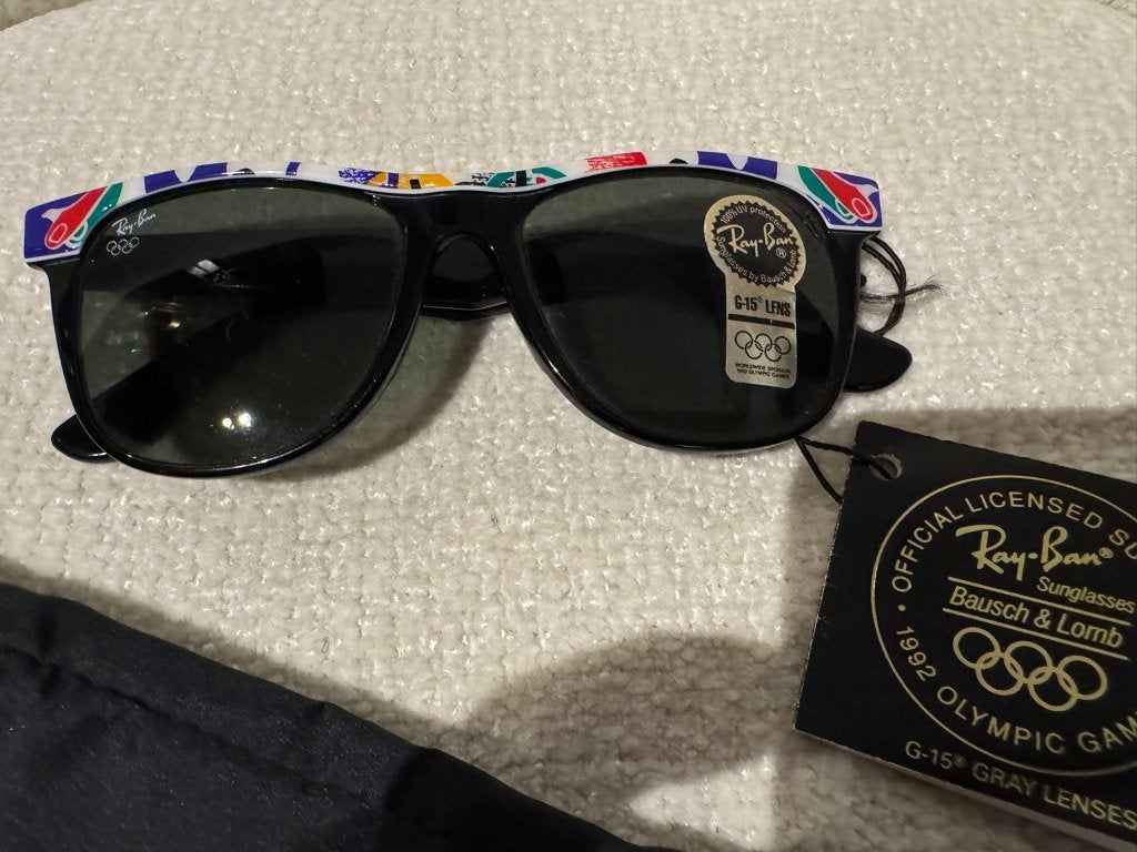 Vintage B&L Ray-ban Wayfarer II Barcelona 1992 zonnebril W15, Handtassen en Accessoires, Zonnebril, Overige kleuren, Nieuw, Ophalen of Verzenden