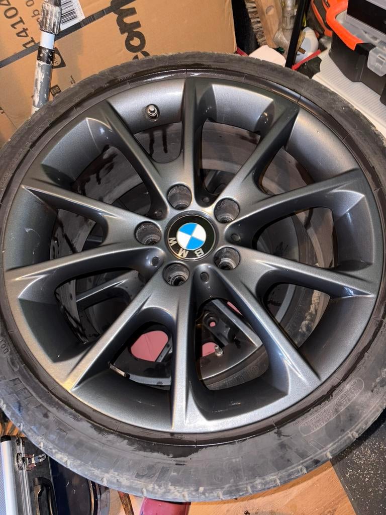 4 originele 18 inch BMW-velgen — 18" Style 398, Auto-onderdelen, Banden en Velgen, Velg(en), 18 inch, Ophalen