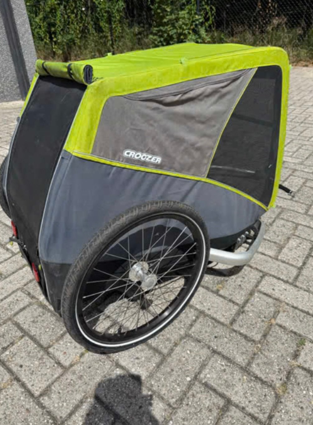 Remorque chien croozer, Enlèvement, Utilisé, Remorque de vélo pour chien