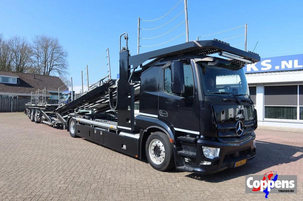 Mercedes-Benz Actros 1840 4x2 Groenewold auto-transporter, 9, Auto's, Automaat, Zwart, Mercedes-Benz, Bedrijf