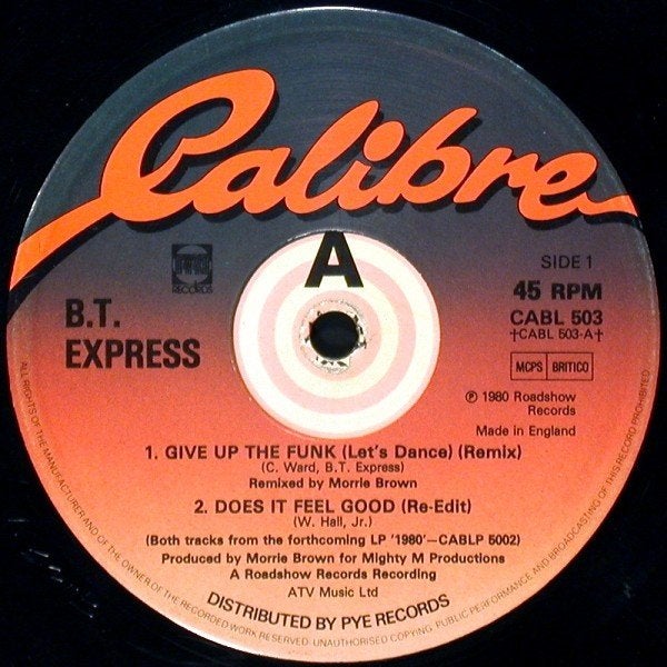 12inch B.T. EXPRESS : Give Up The Funk / Does It Feel Good, Cd's en Dvd's, Vinyl | Dance en House, Gebruikt, Disco, 12 inch, Overige typen