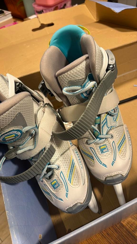 Kinderschaatsen fila, Sport en Fitness, Schaatsen, Ophalen, Zo goed als nieuw