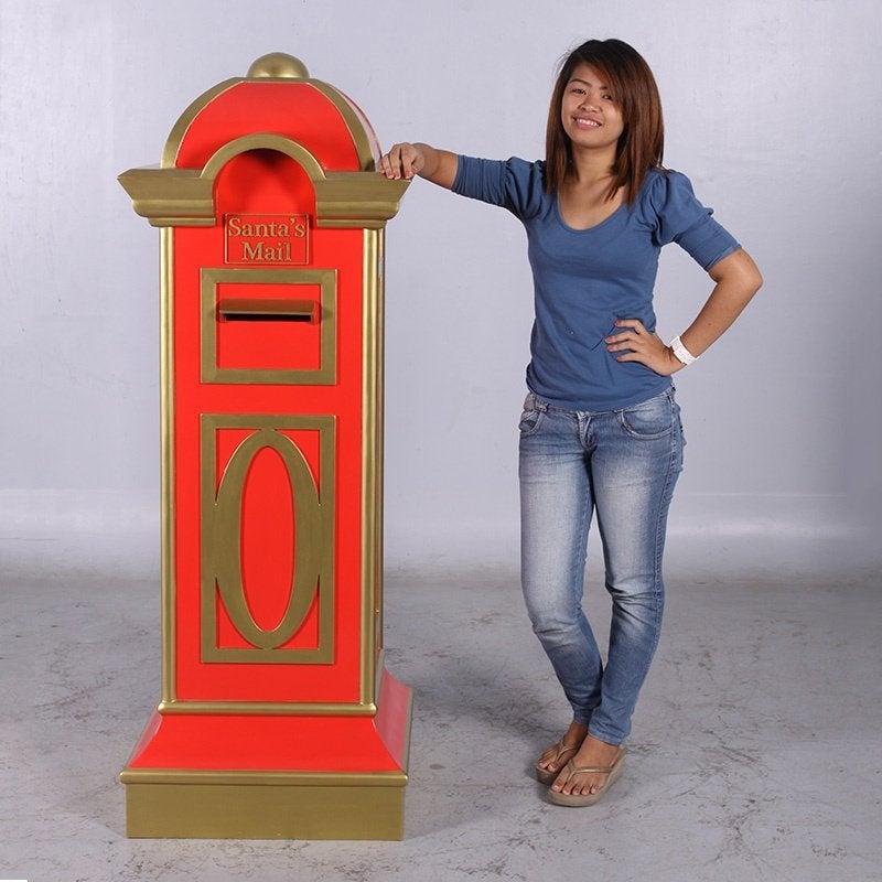 Statue de la boîte aux lettres du Père Noël 160 cm
