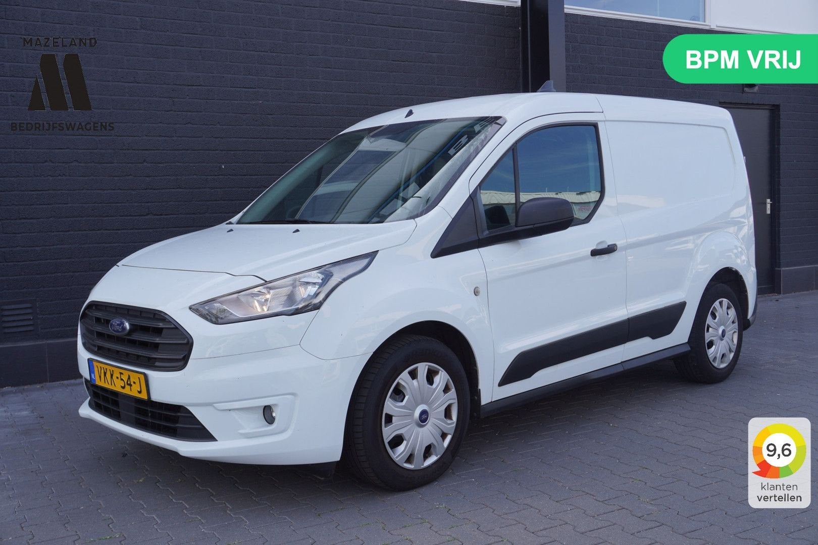 Ford Transit Connect 1.5 EcoBlue EURO 6 - Airco - Trekhaak -, 135 g/km, Wit, Ford, Onderhoudsboekje