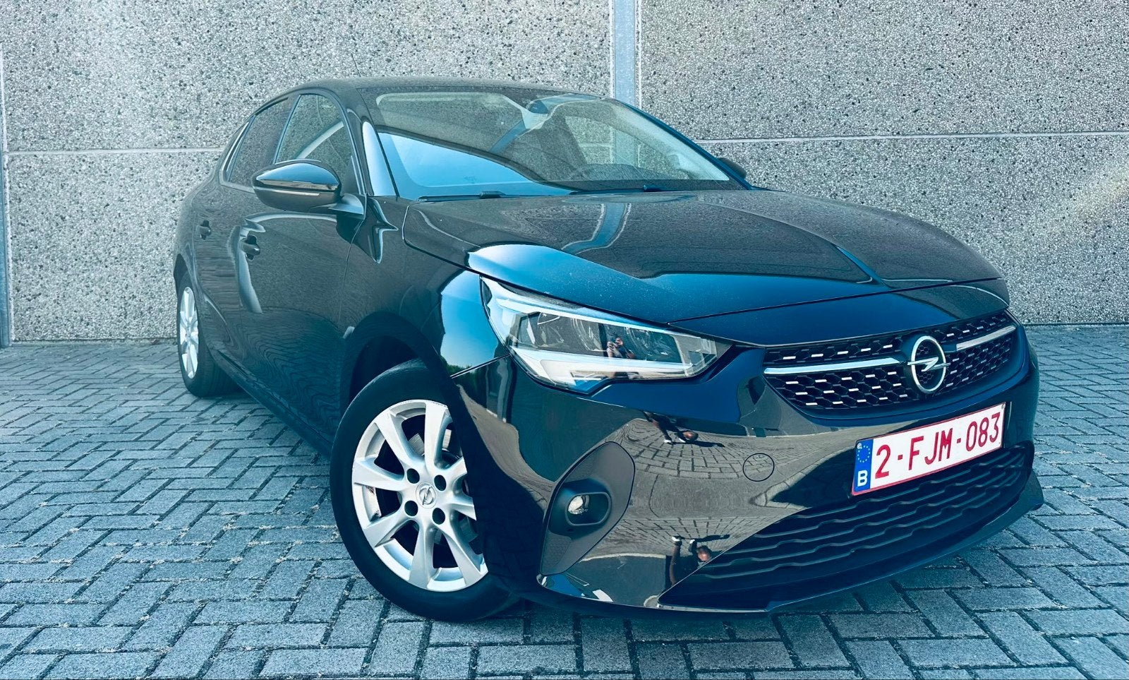 Open corsa 1.2 Turbo automaat!, Navigatiesysteem, 1199 cc, Leder en Stof, Zwart