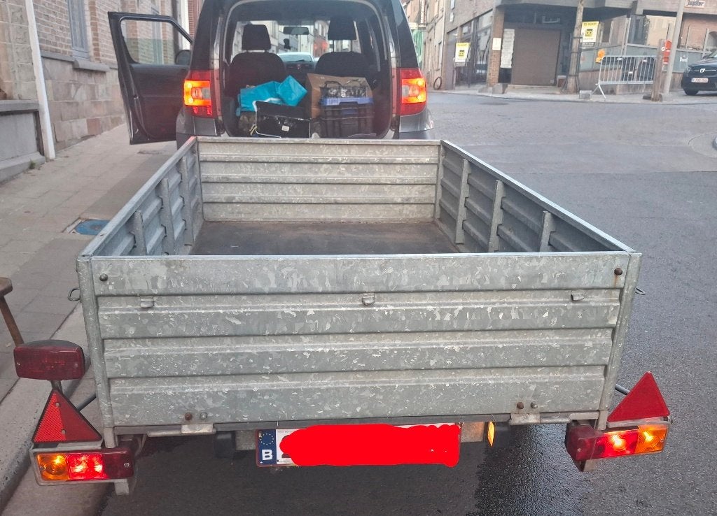 aanhangwagen gegalvaniseerd metaal ijzer staal, Enlèvement, Utilisé