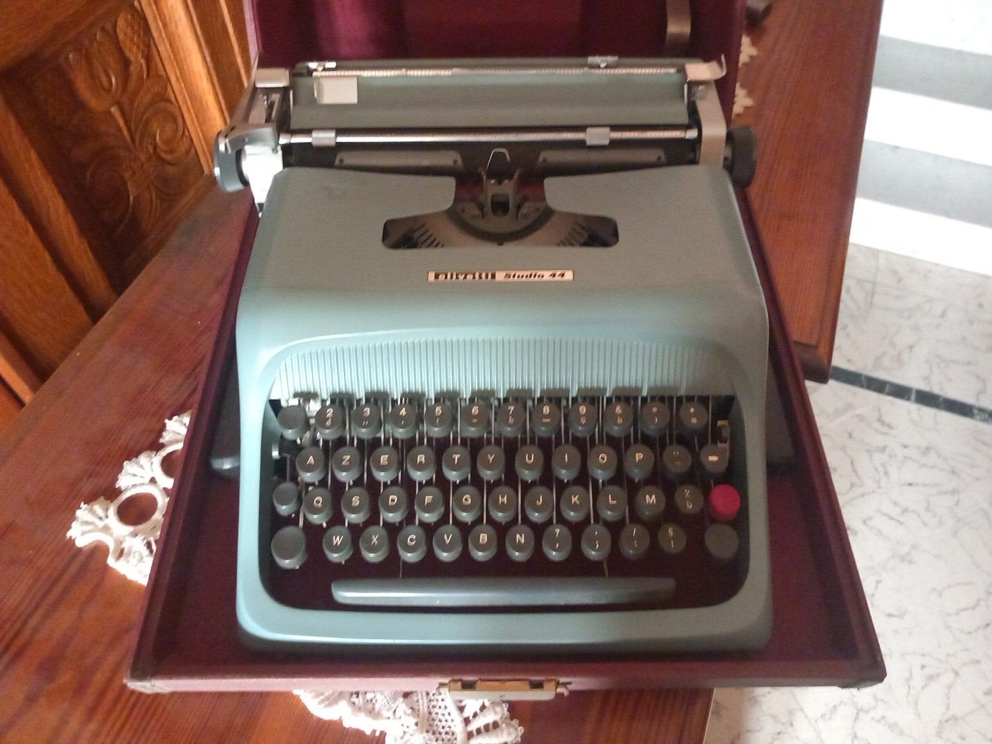 typemachine + naaimachine, Ophalen