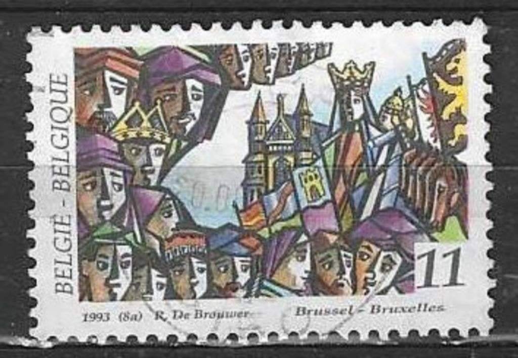 Belgique 1993 - Yvert 2509 - Folklore - Région bruxello (ST), Envoi, Affranchi, Oblitéré
