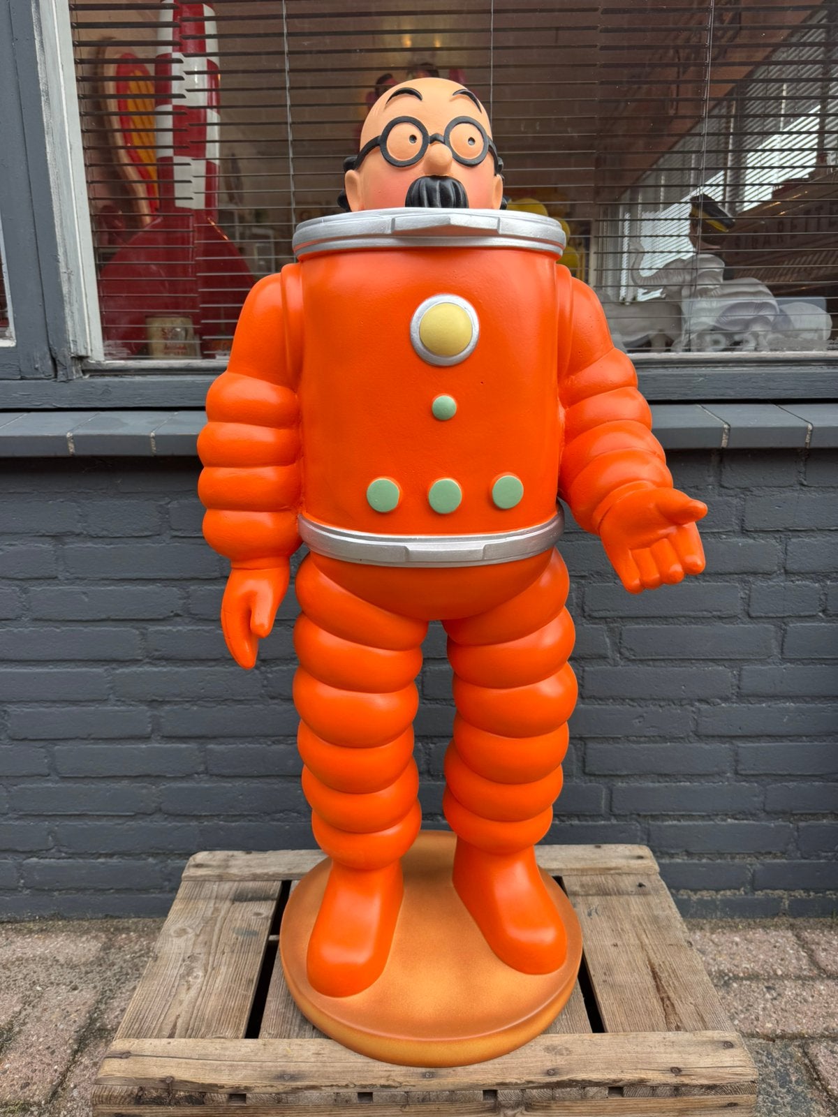 Professor Zonnebloem beeld - Kuifje, Verzamelen, Ophalen, Gebruikt, Beeldje of Figuurtje, .