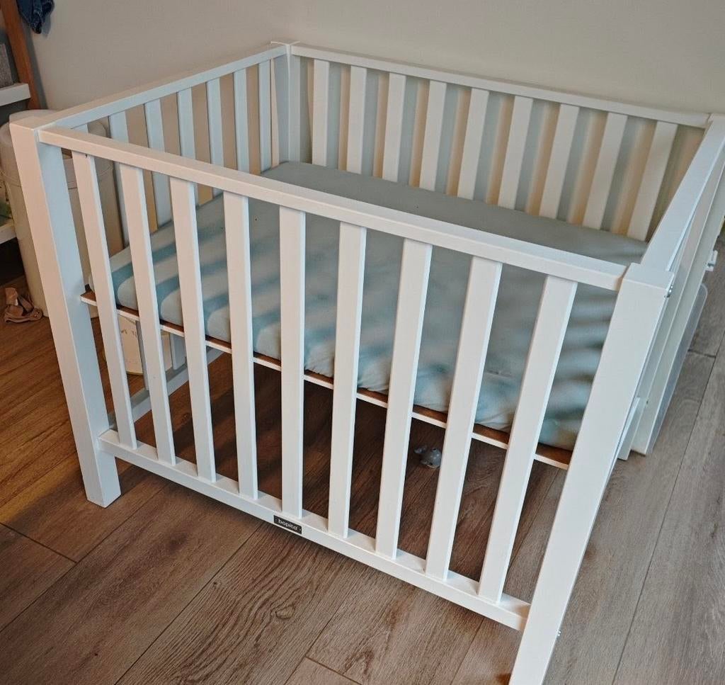 BOPITA babybox + matras Traumeland, matrasbeschermer + hoes, Enlèvement, Réglable en hauteur