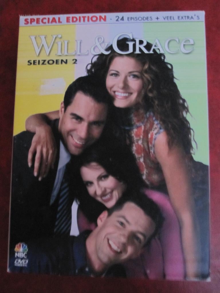 Will & Grace Seizoen 2 (4 disc), Alle leeftijden, Boxset, Ophalen of Verzenden, Zo goed als nieuw