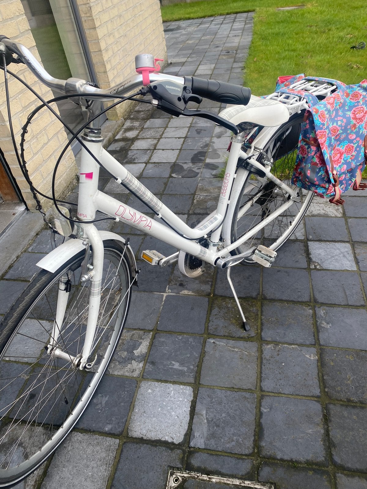 Kinderfiets merk Olympia, Fietsen en Brommers, Velgrem, (Extra) lage instap, 47 tot 50 cm, Zo goed als nieuw