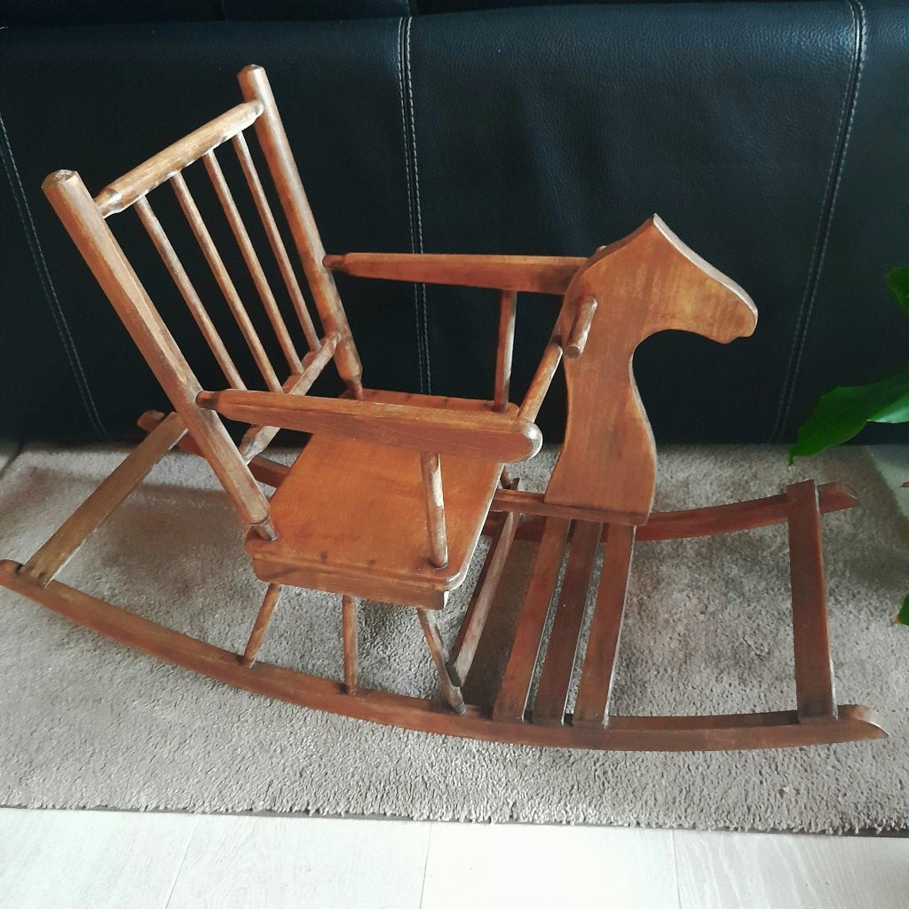 houten schommelpaard, Ophalen, Zo goed als nieuw