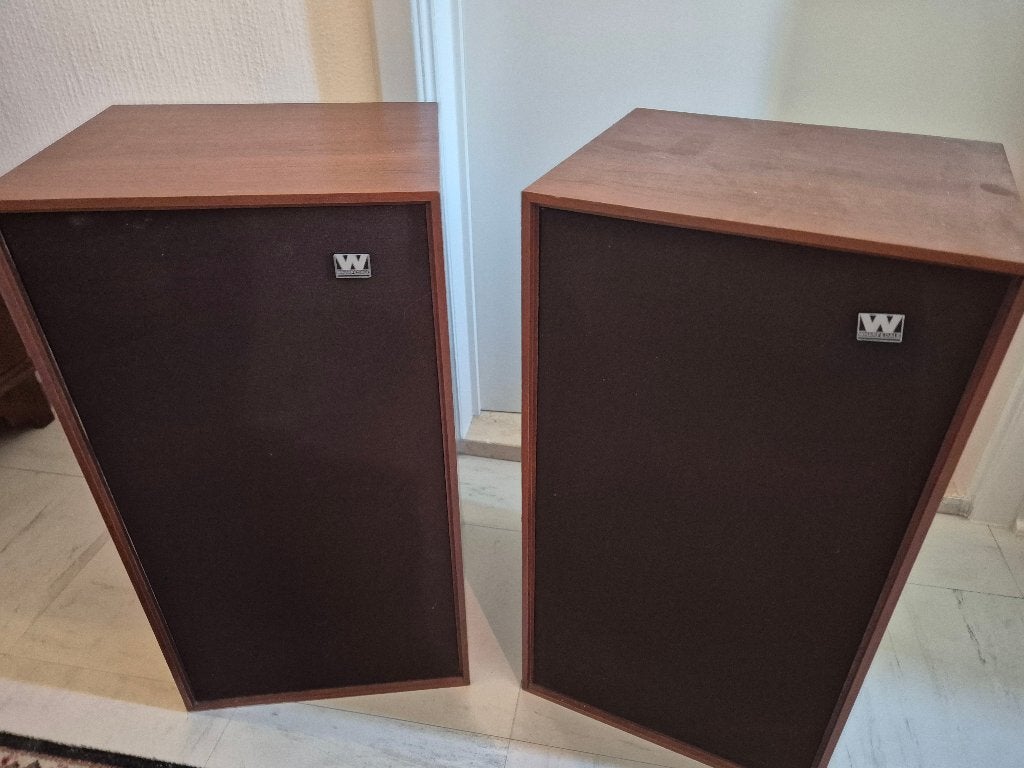 Paar Wharfedale vintage luidsprekers - houten kast HiFi, Audio, Tv en Foto, Luidsprekerboxen, Gebruikt, Ophalen