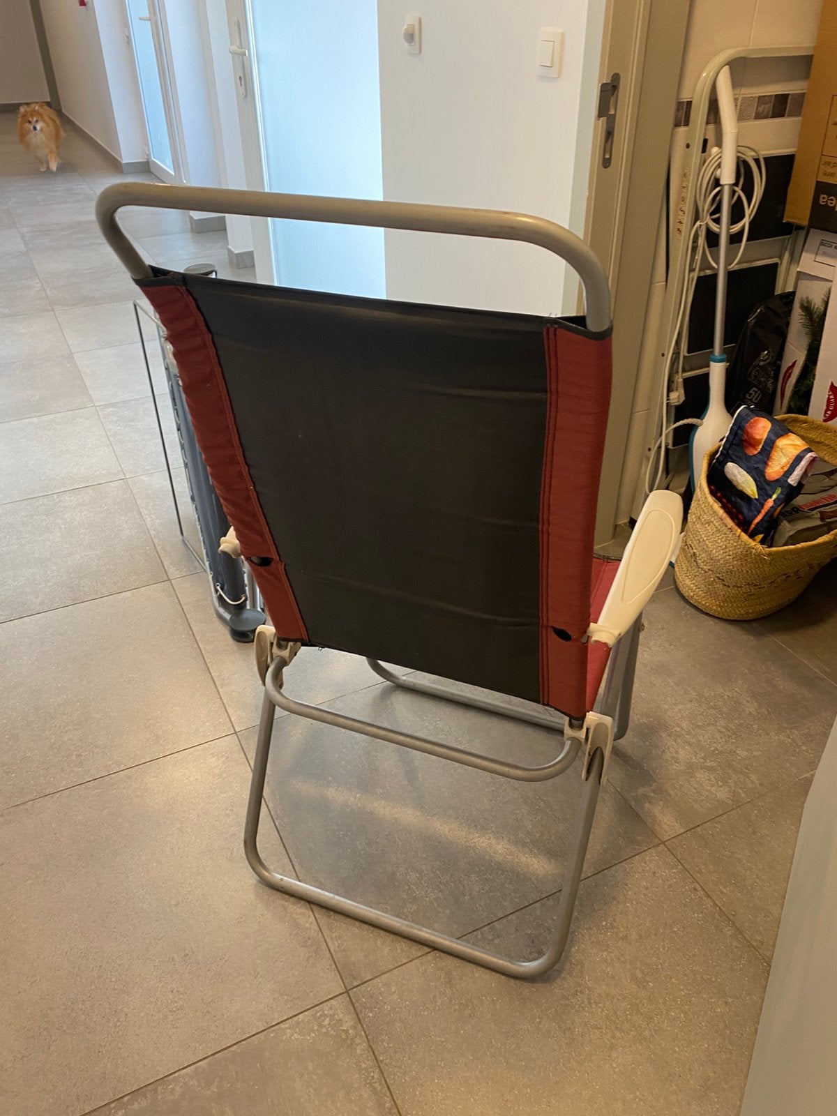 Fauteuil de jardin rouge de la marque Lafuma, Maison & Meubles, Enlèvement, Comme neuf