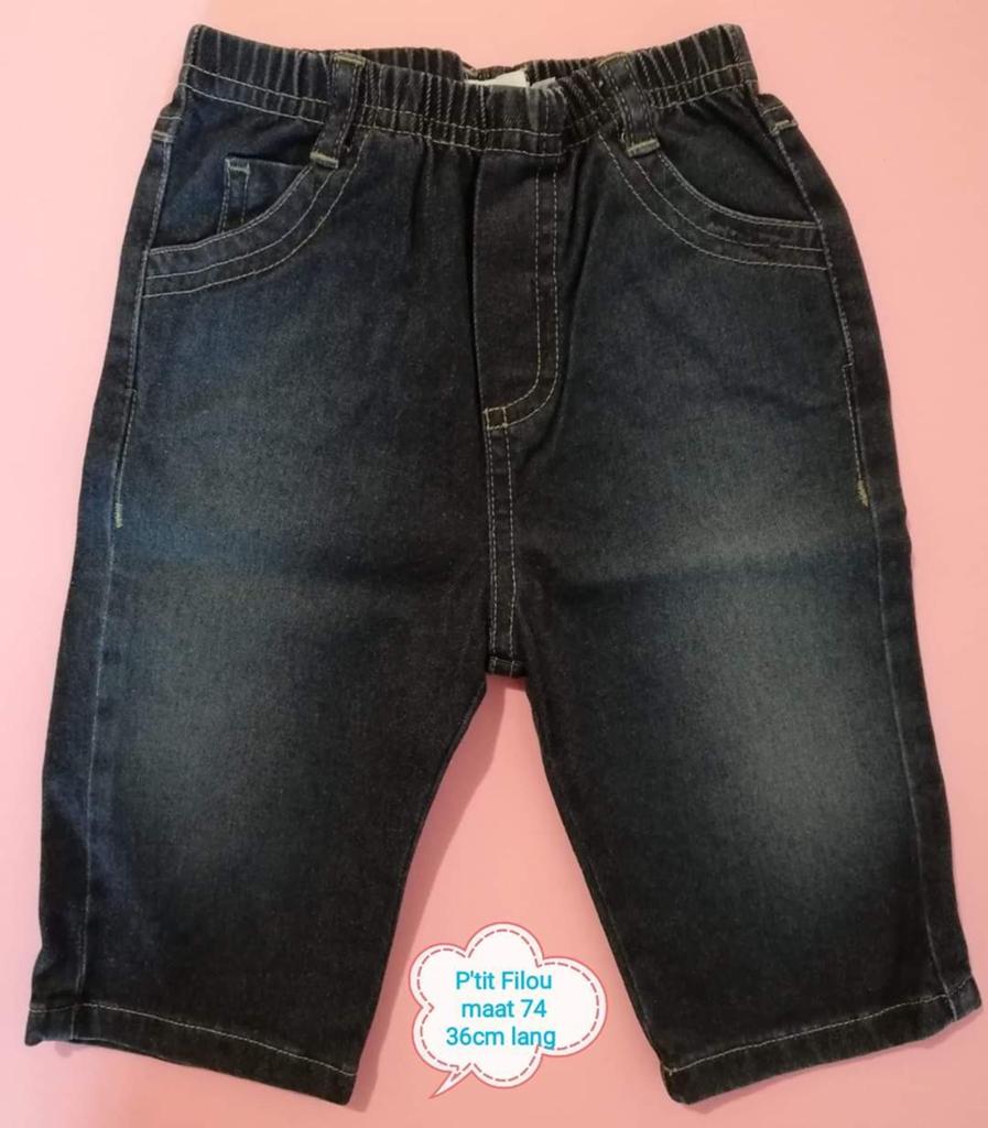 Jeansbroekje P'tit filou maat 74, Pantalon, Garçon ou Fille, Enlèvement ou Envoi, P'tit Filou